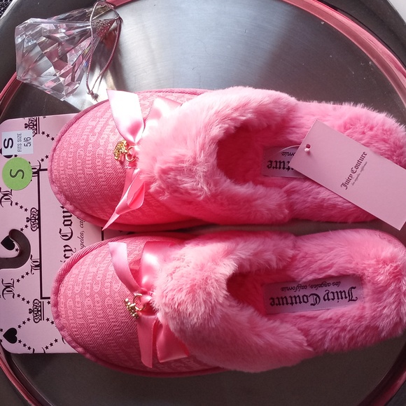 Slippers Juicy Couture Pink Fuzzy - Picture 5 of 6